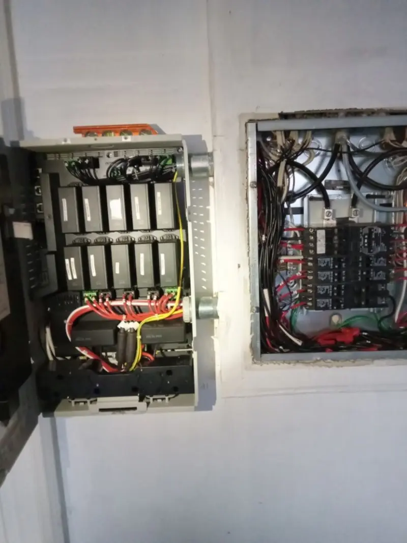 Electrical panel upgrade completed for Security Camera Wiring in Goulds
